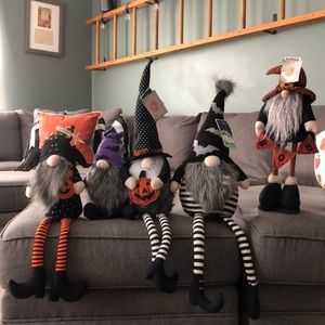 Reserved NWT Halloween Fall Plush Gnomes
